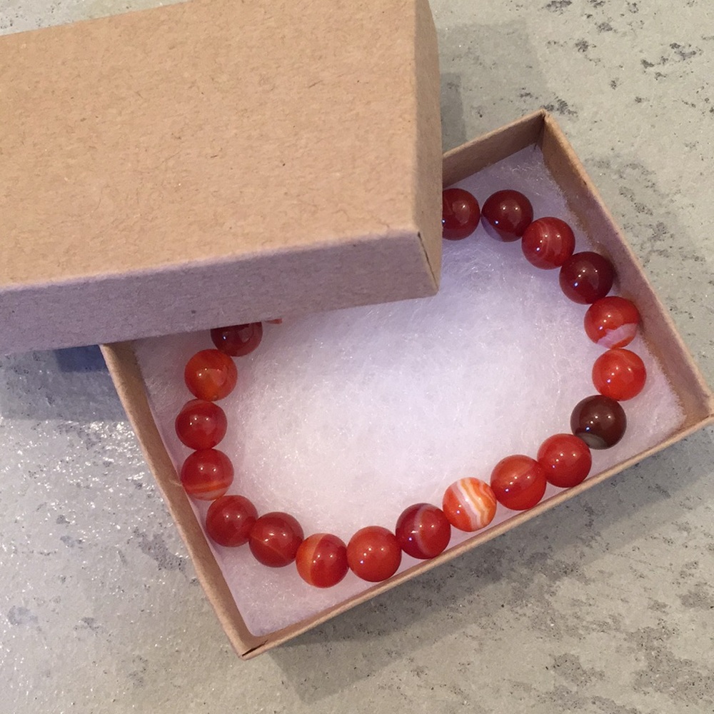 Natural agate bracelet